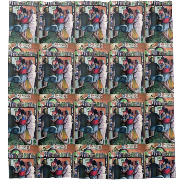 Cortina Para Chuveiro Golf Buffe, Budapeste (Frente)