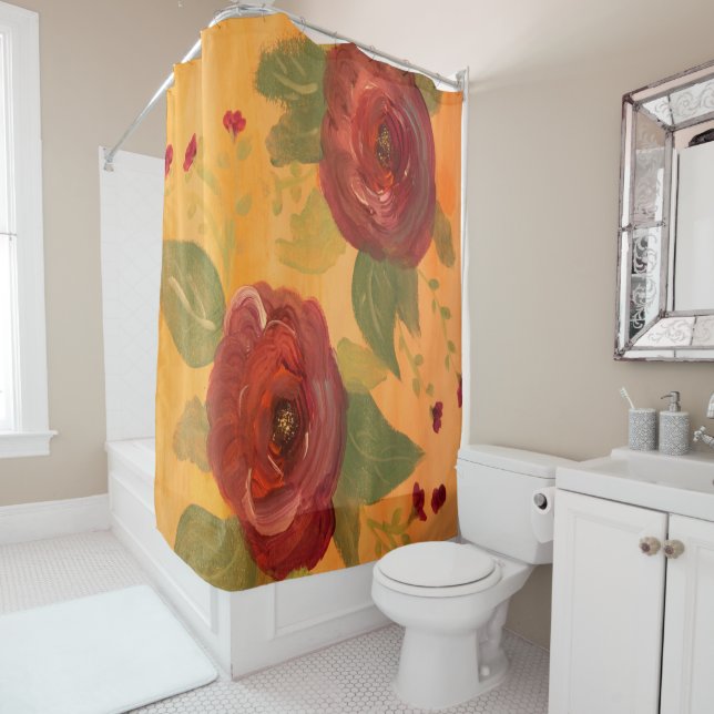 Cortina Para Chuveiro Gorgeous Artsy Rosa (In Situ)