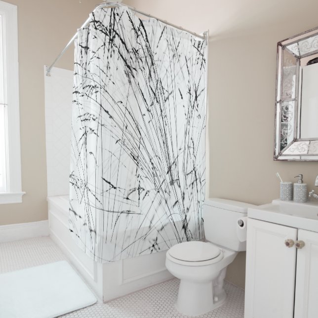 Cortina Para Chuveiro Grama De Inverno Em Neve (In Situ)