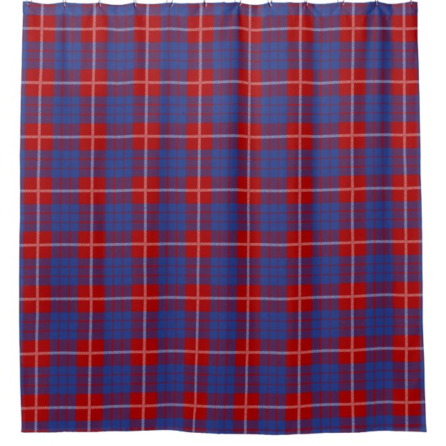 Cortina Para Chuveiro Hamilton Tartan Shower Curtain (Frente)