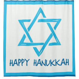 Cortina Para Chuveiro Happy Hanukkah