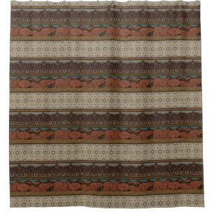 Cortina Para Chuveiro Heirloom Têxtil com Padrões Decorativos