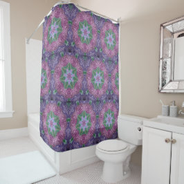 Cortina Para Chuveiro Hydrangea Star Pattern