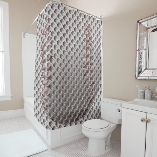 Cortina Para Chuveiro Illusão de Baseball (In Situ)