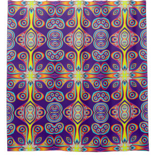 Cortina Para Chuveiro Kaleidoscope Mosaico X + as suas ideias