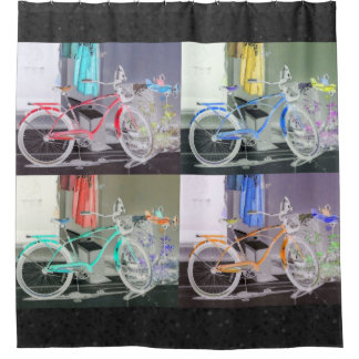 Cortina Para Chuveiro Key West Bicycle
