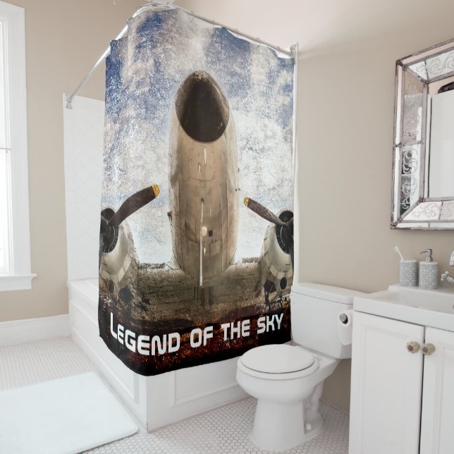 Cortina Para Chuveiro Legenda do céu personalizável (In Situ)