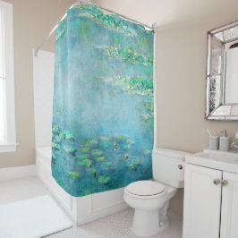 Cortina Para Chuveiro Les Ninfheas Water Lily Fine Art