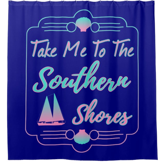 Cortina Para Chuveiro Leve-Me Para A Curta Do Sul (Frente)