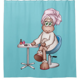 Cortina Para Chuveiro Lilly os carneiros no chá Curtai dos termas do