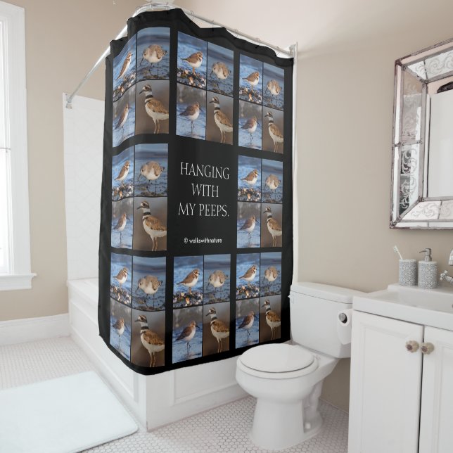 Cortina Para Chuveiro Linda Praga Semipalmada na Praia (In Situ)