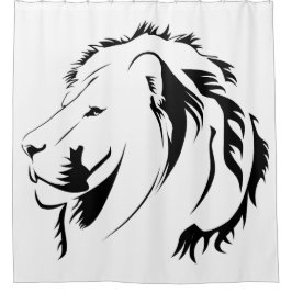 Cortina Para Chuveiro Lion Tribal
