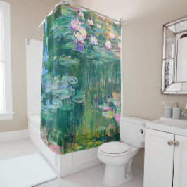 Cortina Para Chuveiro Lírios d'água em Bloet Monet Fine Art