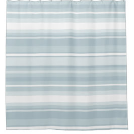 Cortina Para Chuveiro Listras azuis de gelo