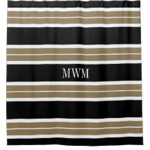 LISTRAS CHIQUES DO CHÁ CURTAIN_620 TAN/BLACK/WHITE