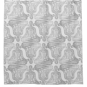 Cortina Para Chuveiro lotus pose mono