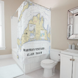 Cortina Para Chuveiro Martha's Vineyard Latitude Longitude NMaritime