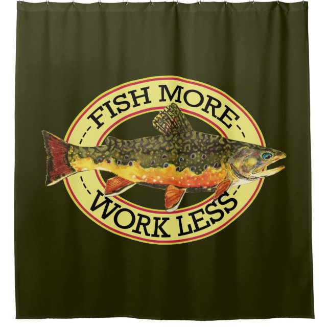 Cortina Para Chuveiro Menos trabalho - Peixe mais (Frente)