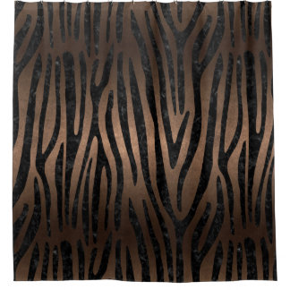CORTINA PARA CHUVEIRO METAL PRETO DO MÁRMORE SKIN4 & DO BRONZE