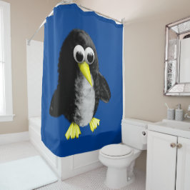 Cortina Para Chuveiro Meu amigo, o pinguim