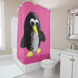 Cortina Para Chuveiro Meu amigo, o pinguim