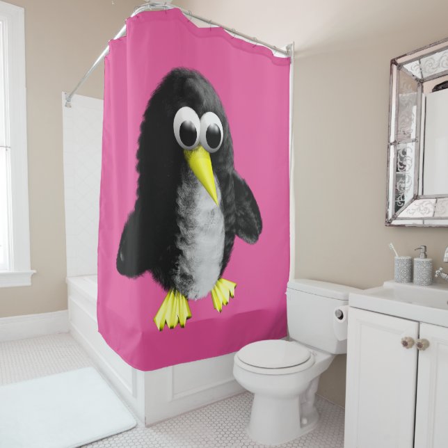 Cortina Para Chuveiro Meu amigo, o pinguim (In Situ)