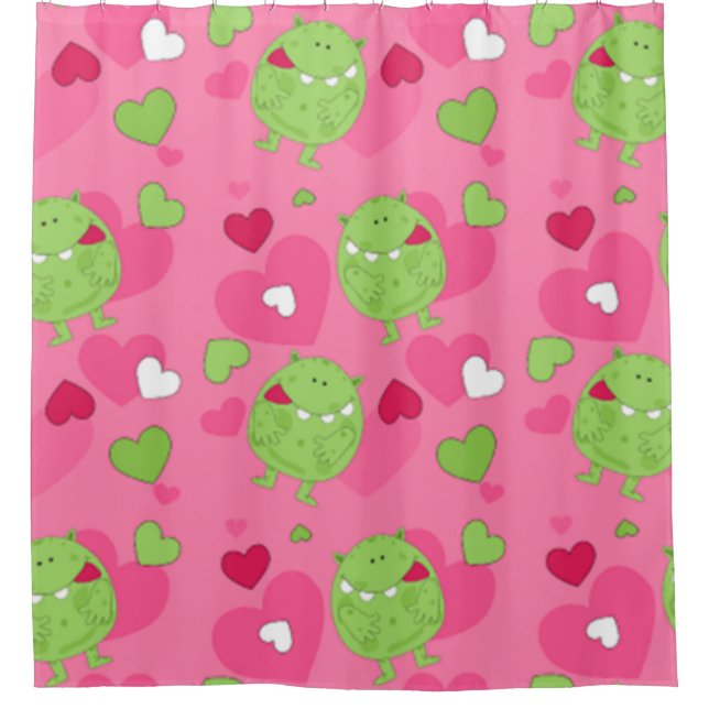 Cortina Para Chuveiro Monster Love (Frente)