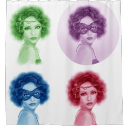 Cortina Para Chuveiro Mulheres retrógradas