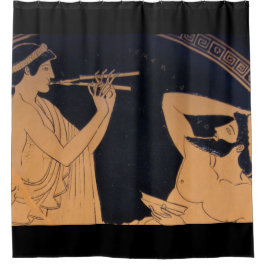 Cortina Para Chuveiro musa grego corrigido