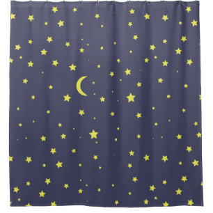 Cortina Para Chuveiro Noite estrelado