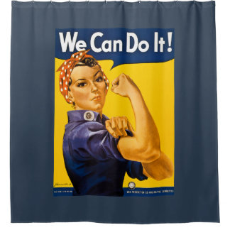Cortina Para Chuveiro Nós podemos fazê-lo! Rosie o vintage WW2 do