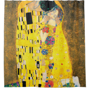 Cortina Para Chuveiro O beijo por Gustavo Klimt