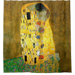 Cortina Para Chuveiro O ~ Gustavo Klimt do beijo