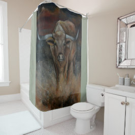 Cortina Para Chuveiro O Texas Longhorn Bull