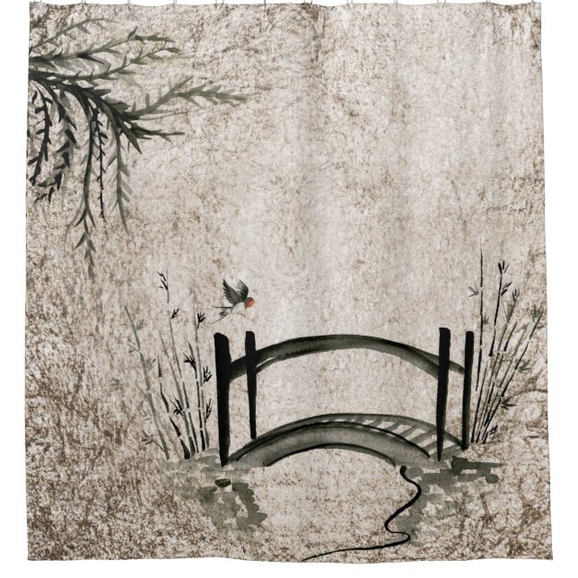 Cortina Para Chuveiro Oriental (Frente)