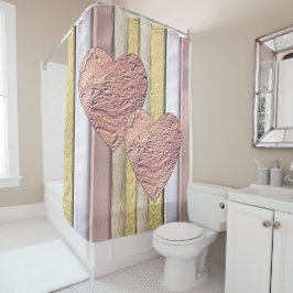 Cortina Para Chuveiro Padrão metálico com brilho