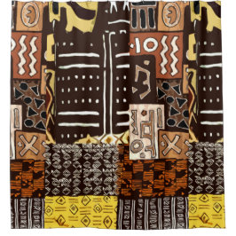 Cortina Para Chuveiro "Padrões Negros, História Rico"