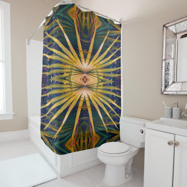 Cortina Para Chuveiro Palmetto Sunburst (In Situ)