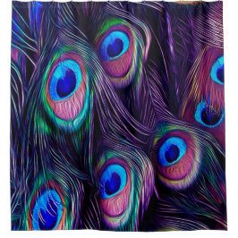 Cortina Para Chuveiro Pena do pavão