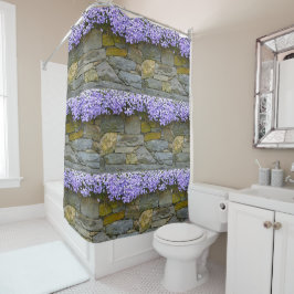 Cortina Para Chuveiro Phlox On Rocks