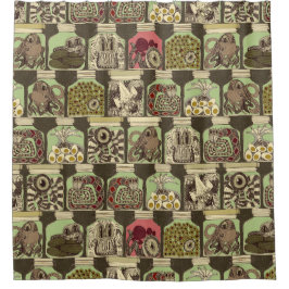 Cortina Para Chuveiro picles estranhos