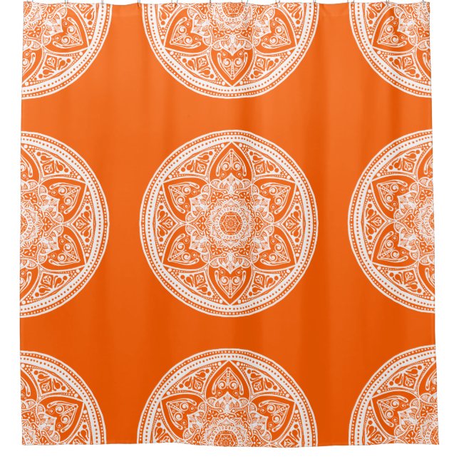 Cortina Para Chuveiro Poppy Mandala (Frente)