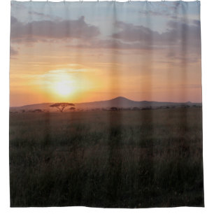 Cortina Para Chuveiro Por do sol de Serengeti