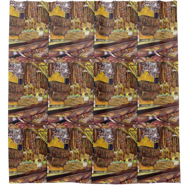 Cortina Para Chuveiro Porco, Budapeste (Frente)