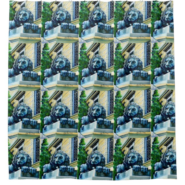 Cortina Para Chuveiro Previsto Felino (Frente)