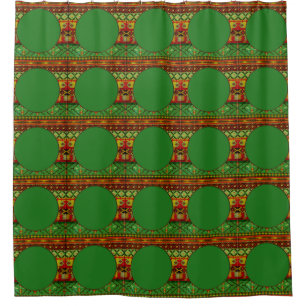 Cortina Para Chuveiro Quadro de tecido tribal nativo americano I + suas