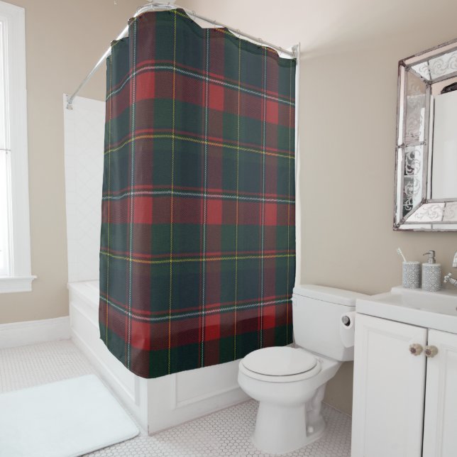 Cortina Para Chuveiro Quebec Provincial Tartan (In Situ)