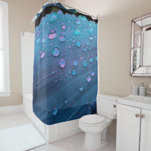 Cortina Para Chuveiro Raindrops Fechados, Spacey Blues