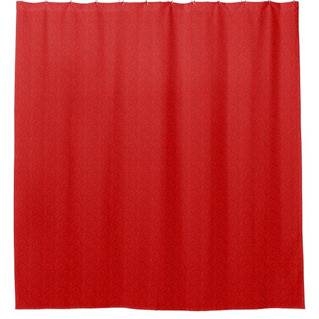 Cortina Para Chuveiro Red Paisley (Frente)