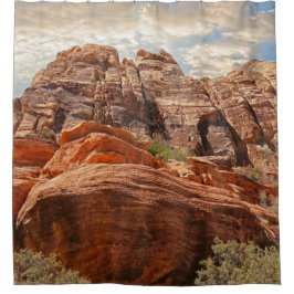 Cortina Para Chuveiro rock vermelho